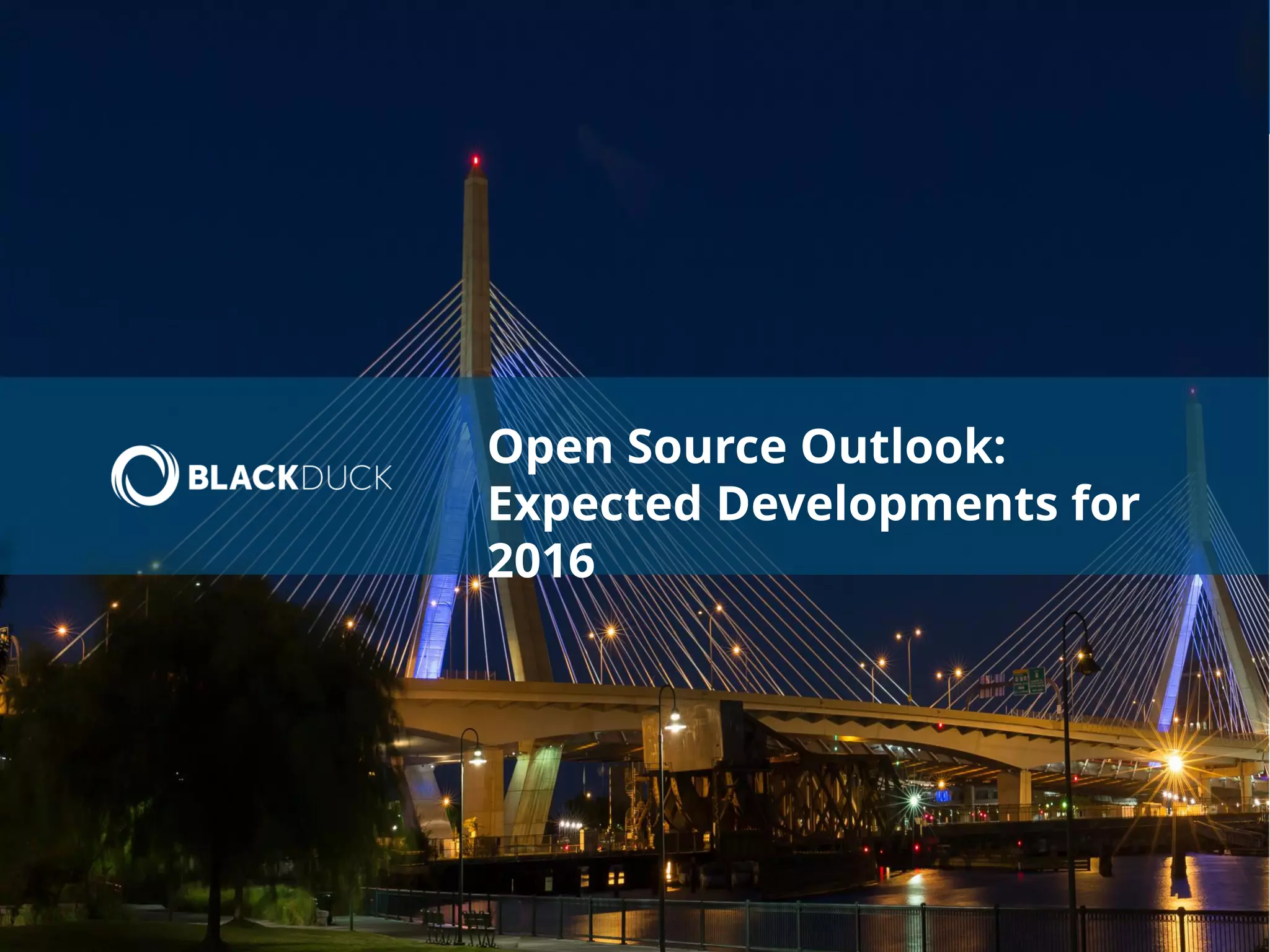 1 © 2016 Black Duck Software, Inc. All Rights Reserved.
Open Source Outlook:
Expected Developments for
2016
 