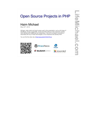 Open Source Projects in PHP | PDF