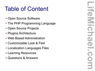 Open Source Projects in PHP | PDF