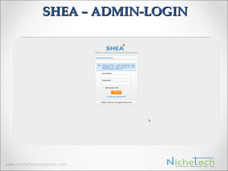 SHEA – ADMIN-LOGIN
 