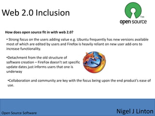 Open source ‘attitude’ has been adopted by other technology based industries such as biotechnologyNigel J LintonOpen Source Software