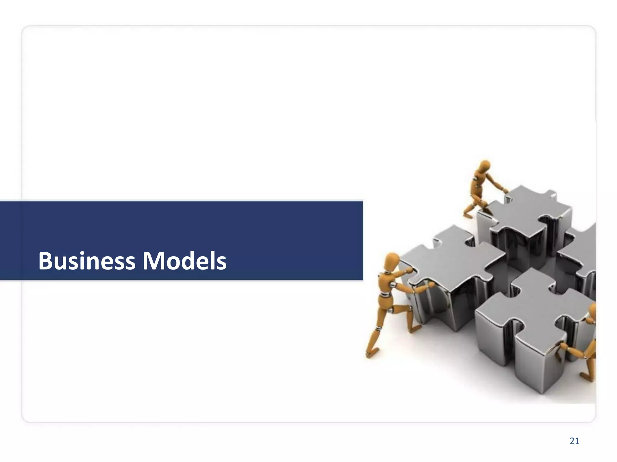 Business Models
21
 
