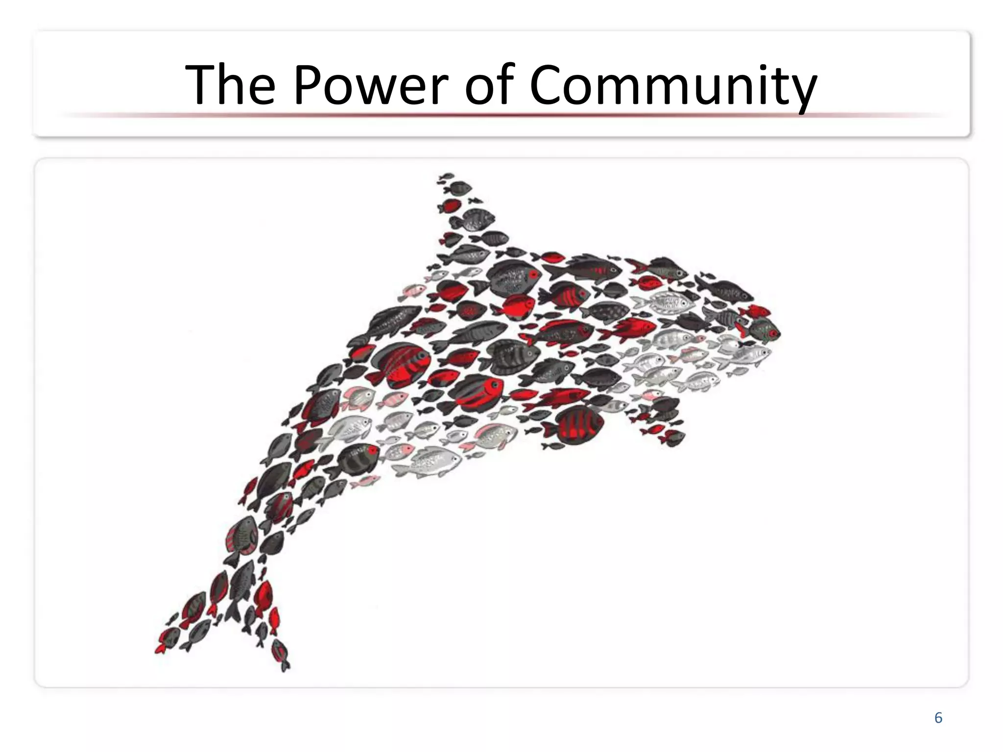 The Power of Community
6
 