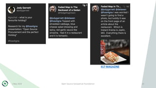 1 May 2019 Open Source Geospatial Foundation 22
417 MAGAZINE
 
