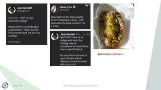 1 May 2019 Open Source Geospatial Foundation 30
Wikimedia commons
 