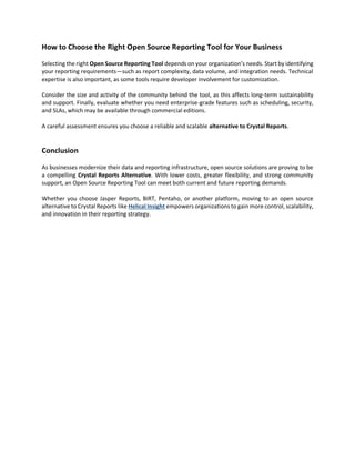 Open Source Reporting Tools The Best Crystal Reports Alternative.pdf