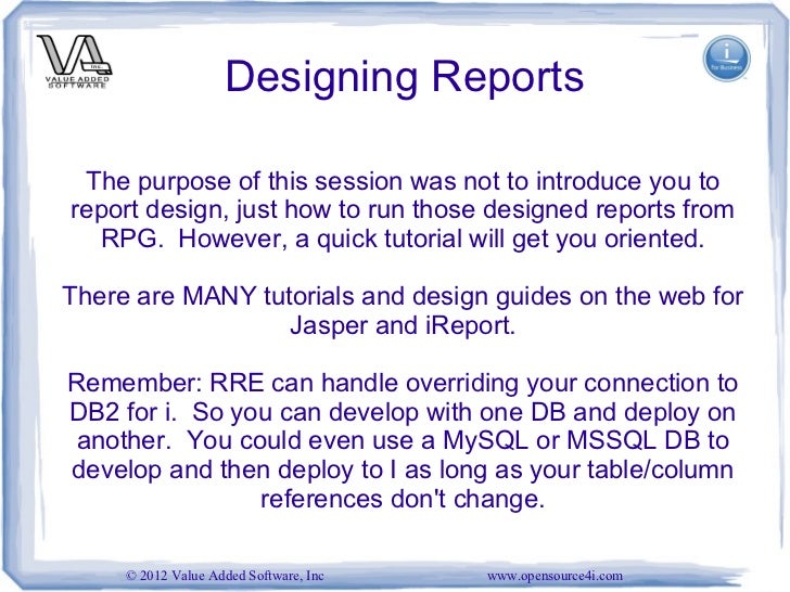 Reporting tool image