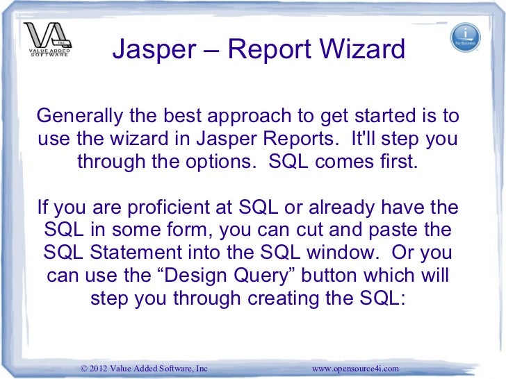 30 jasper report wizardgenerally