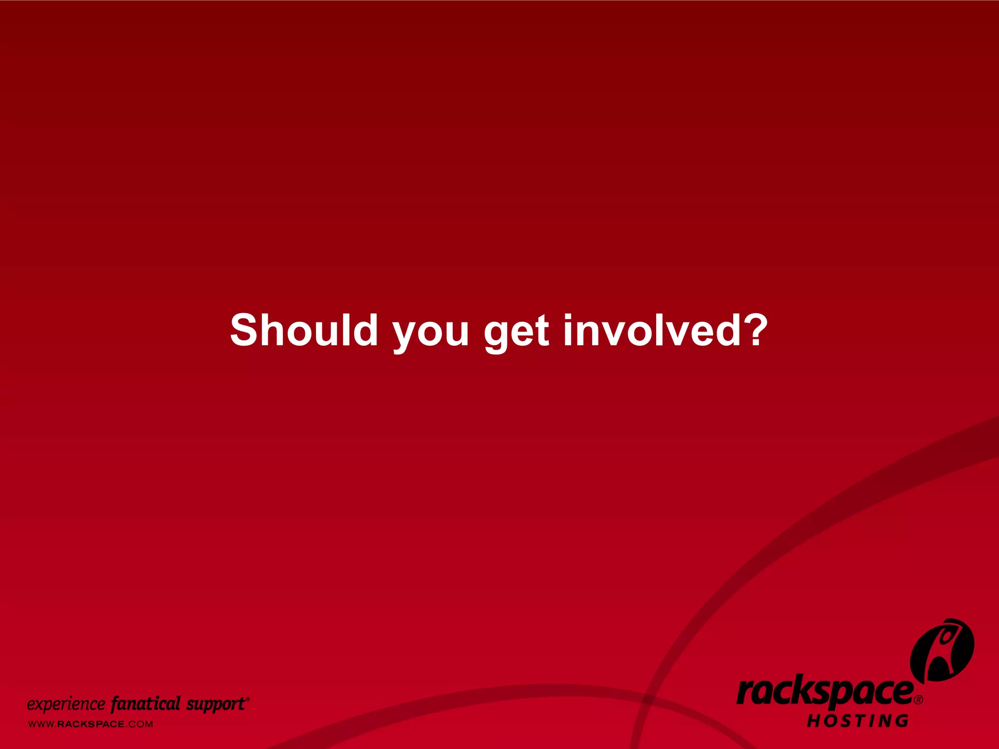 12




Should you get involved?
 