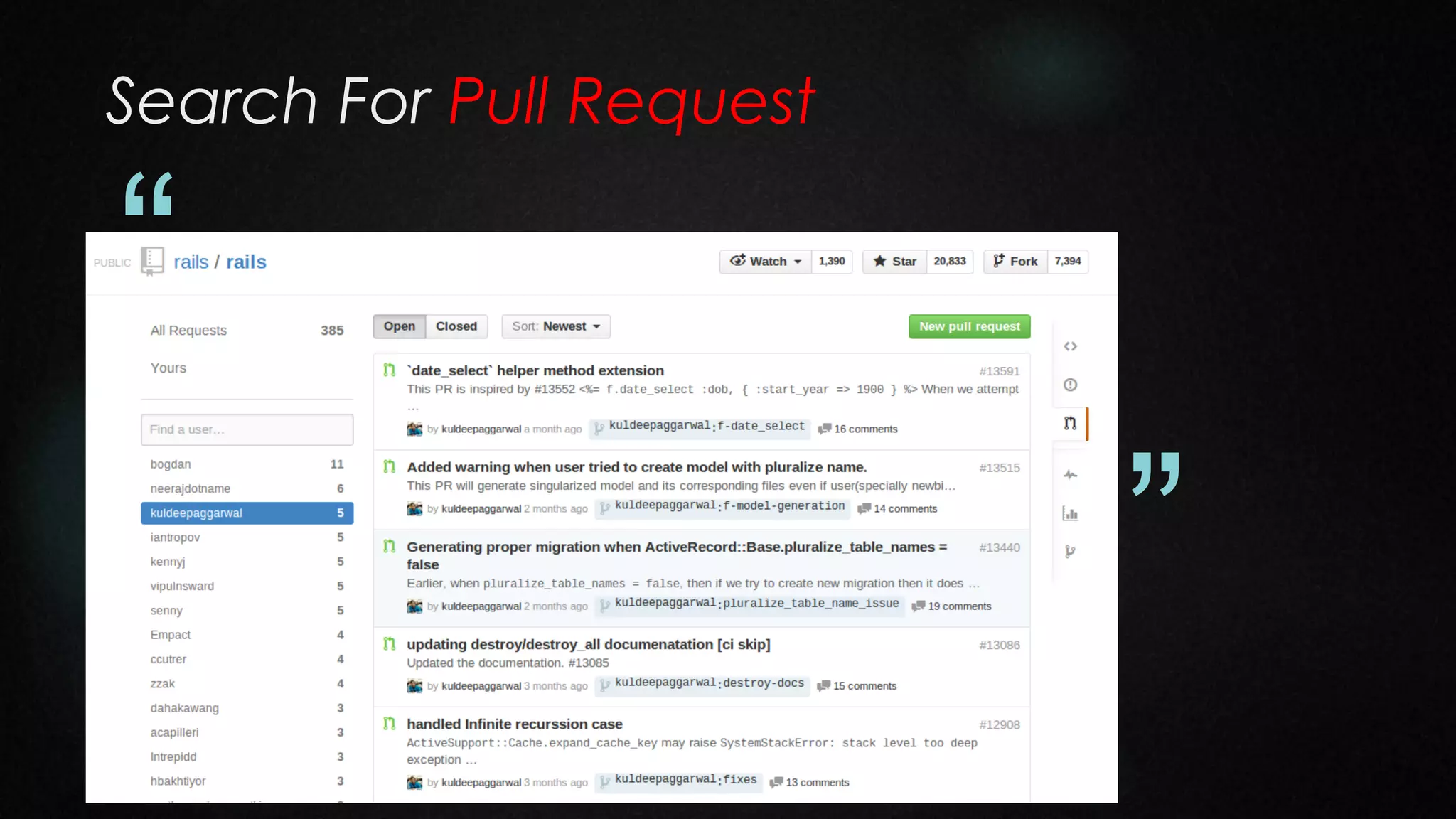 Search For Pull Request

“
”

 