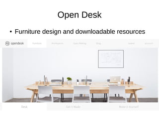Open Desk
● Furniture design and downloadable resources
 