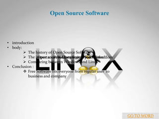 Open Source Software ,[object Object]