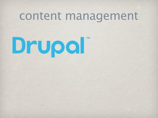 content management
 