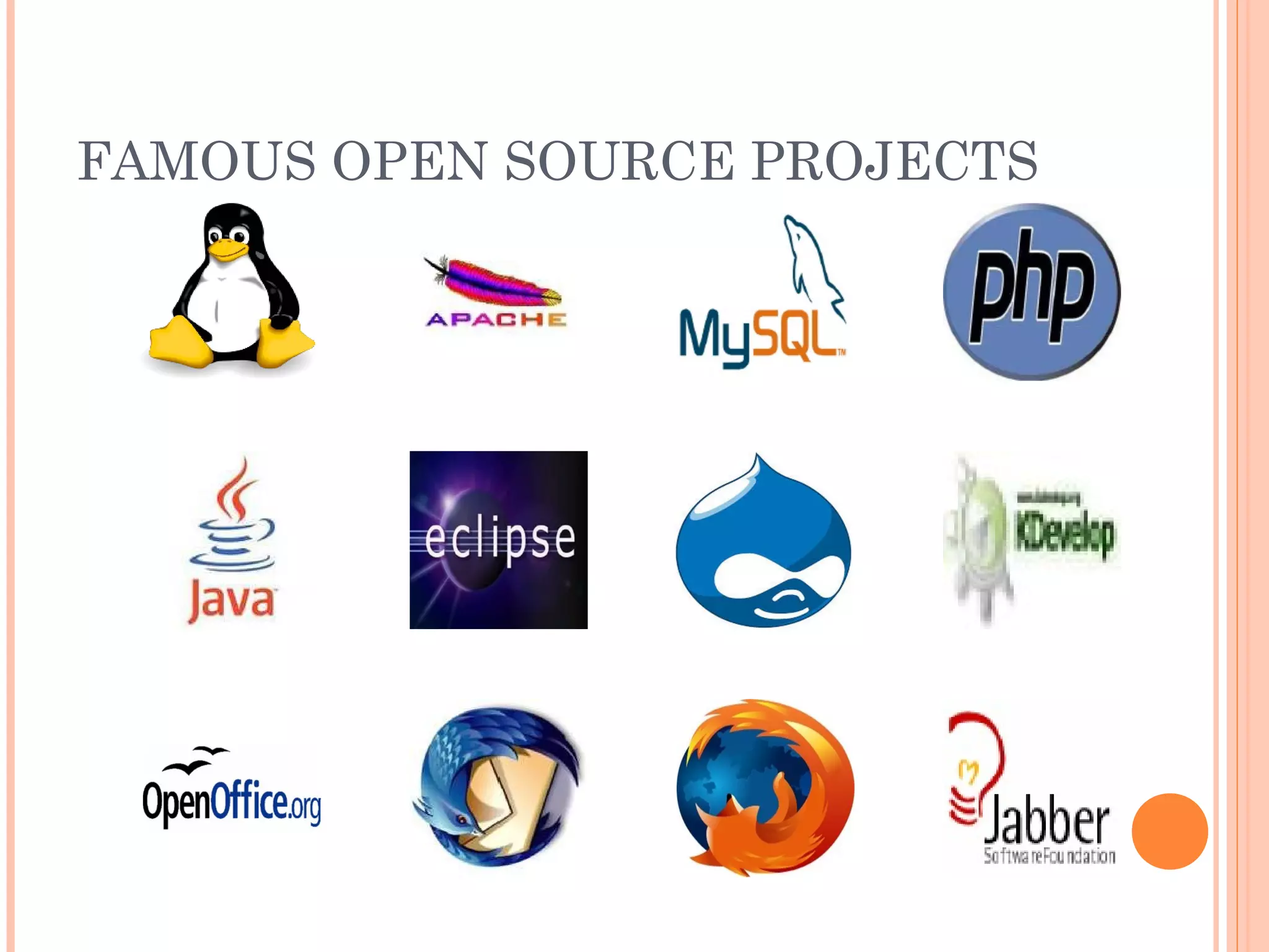 FAMOUS OPEN SOURCE PROJECTS