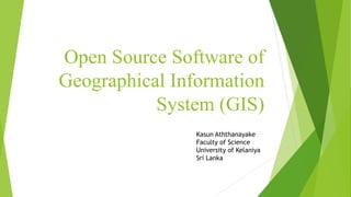 Open source software of geographical information system ( | PDF
