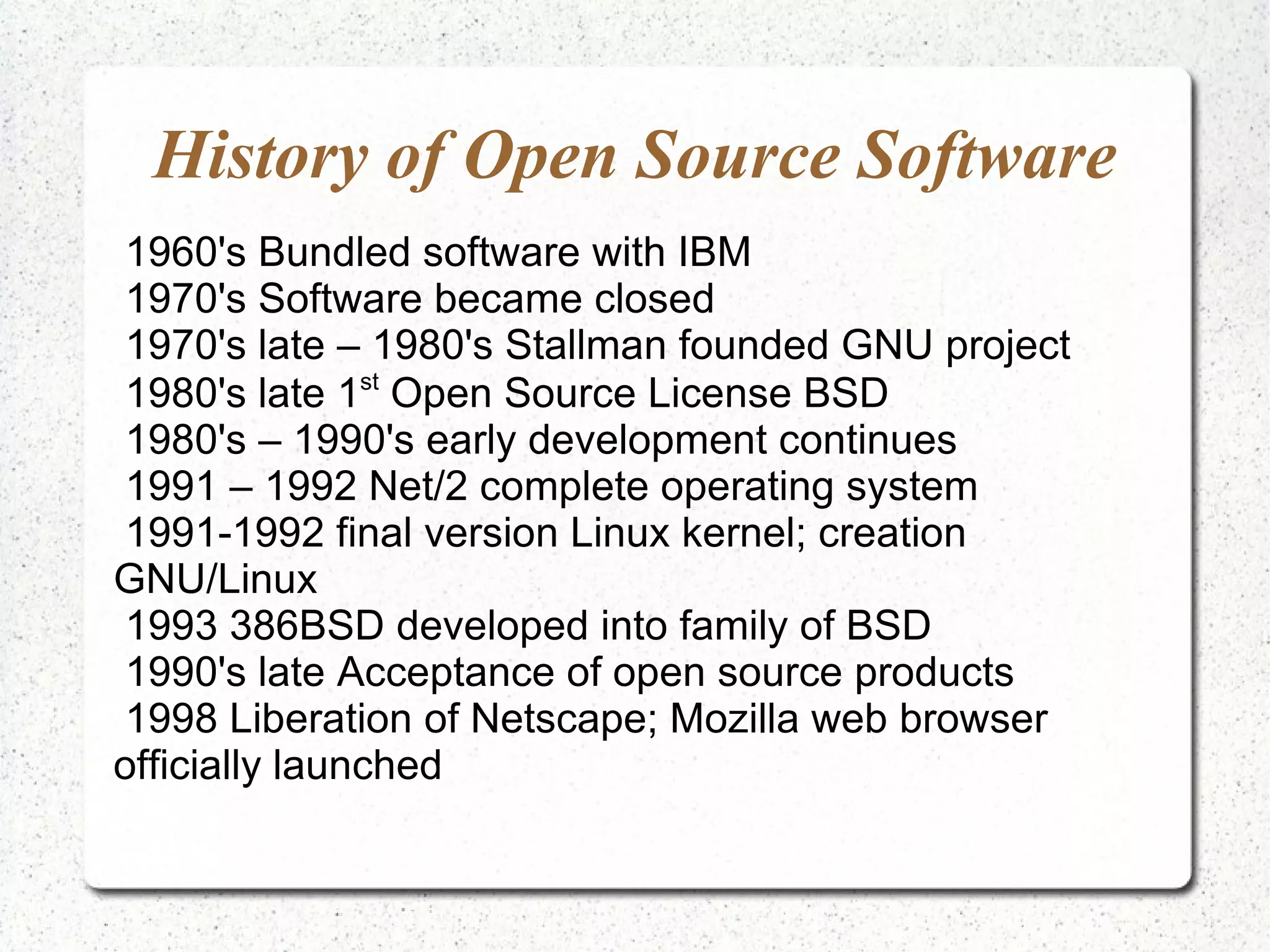 A Variety of Software is Available for Many Uses and Users.  