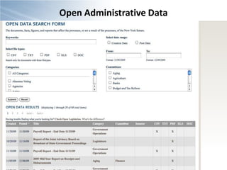 Open Administrative Data
 