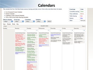 Calendars
 