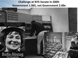 Challenge at NYS Senate in 2009:
Government 1.965, not Government 2.00x




    http://flickr.com/photos/rocketqueen/1573565705/
 