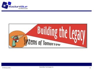 RadiantBlue Technologies Inc.
25 February 2011                                   52
 