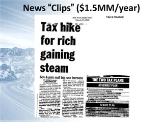 News “Clips” ($1.5MM/year)




   http://flickr.com/photos/rocketqueen/1573565705/
 