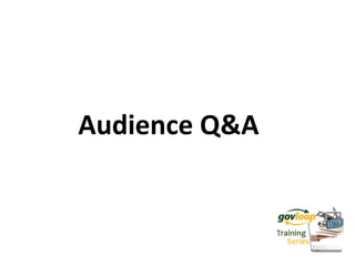 Audience Q&A
 