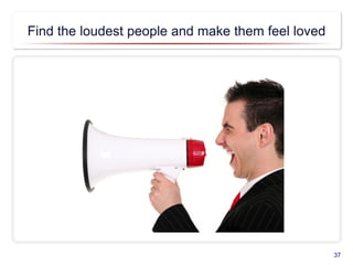 Find the loudest people and make them feel loved
37
 