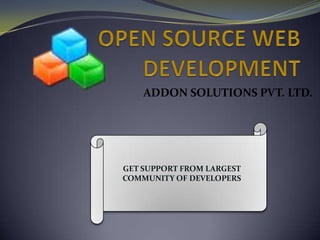 ADDON SOLUTIONS PVT. LTD.




GET SUPPORT FROM LARGEST
COMMUNITY OF DEVELOPERS
 