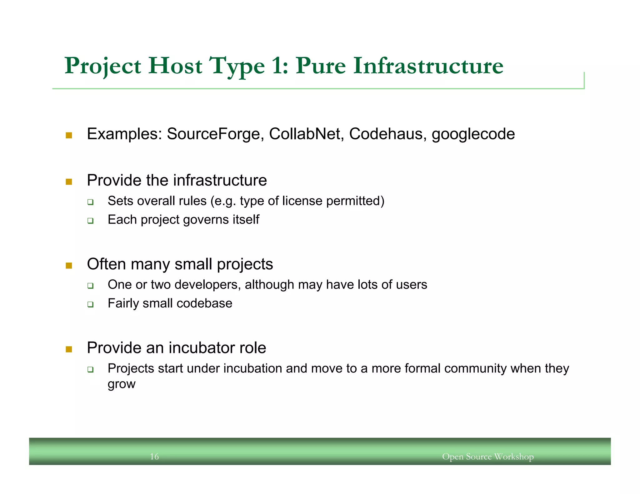 An Open Source Workshop