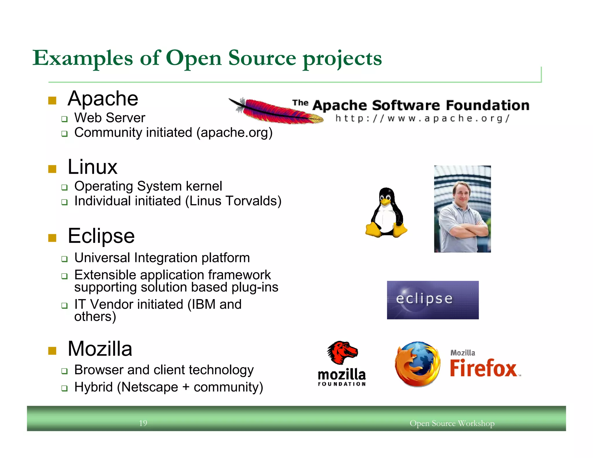 An Open Source Workshop