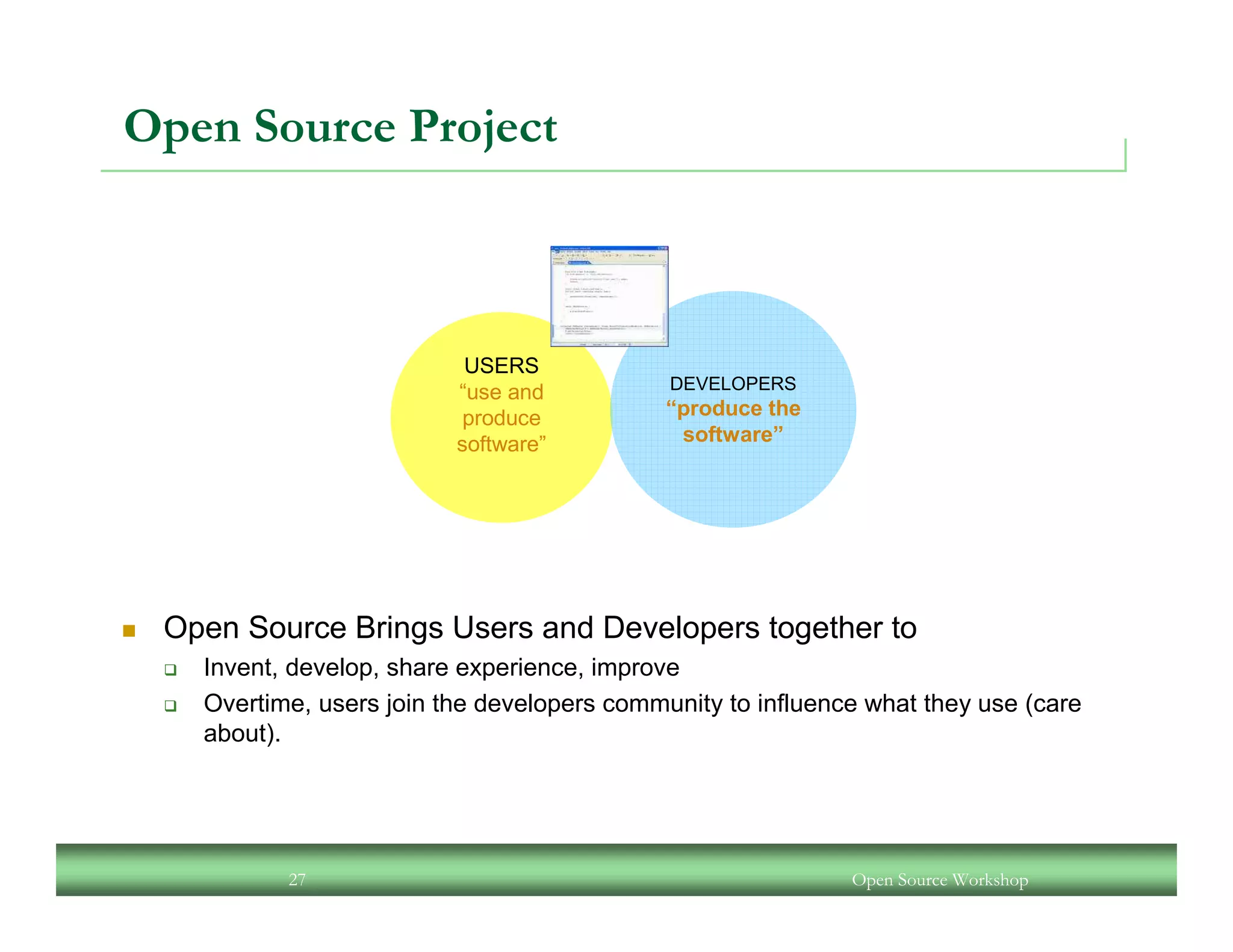 An Open Source Workshop
