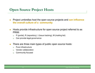 An Open Source Workshop