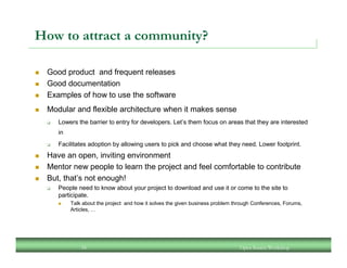 An Open Source Workshop