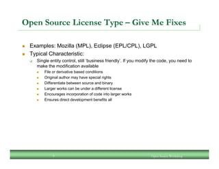 An Open Source Workshop