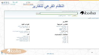 ‫للتقارير‬ ‫الفرعي‬ ‫النظام‬
 