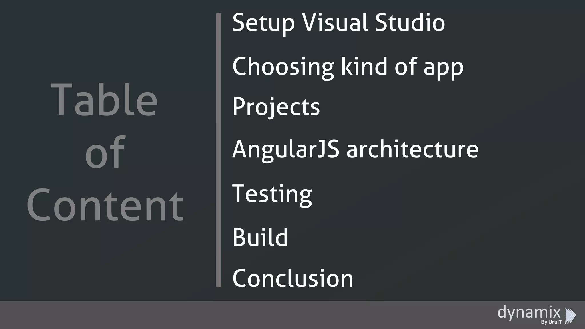 Starting an AngularJS Project with Visual Studio | PPT