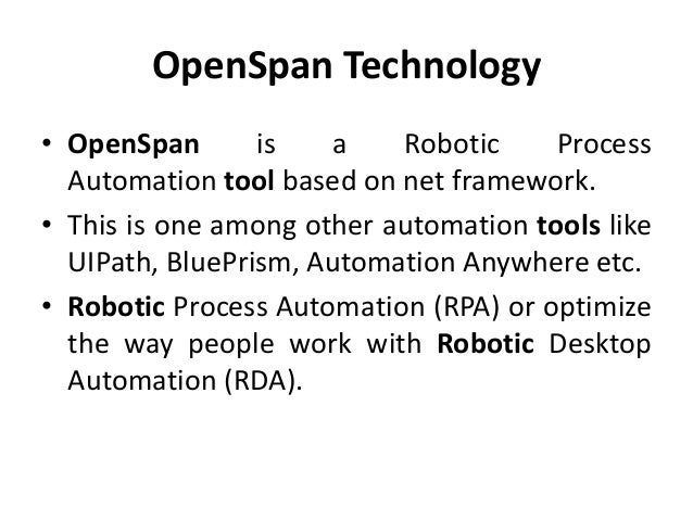 openspan robotic process automation