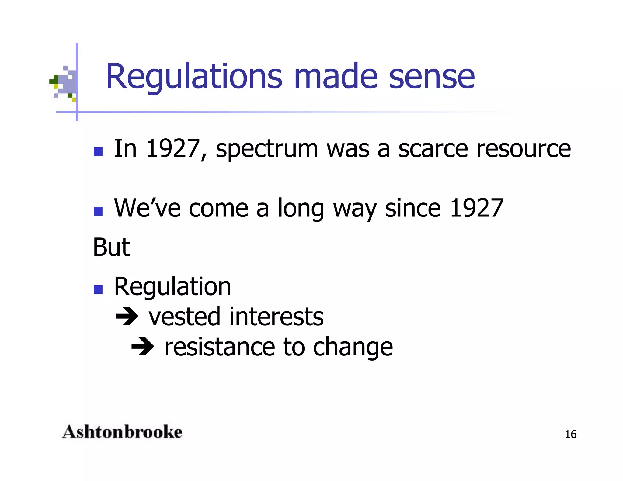 Open Spectrum - Physics, Engineering, Commerce and Politics