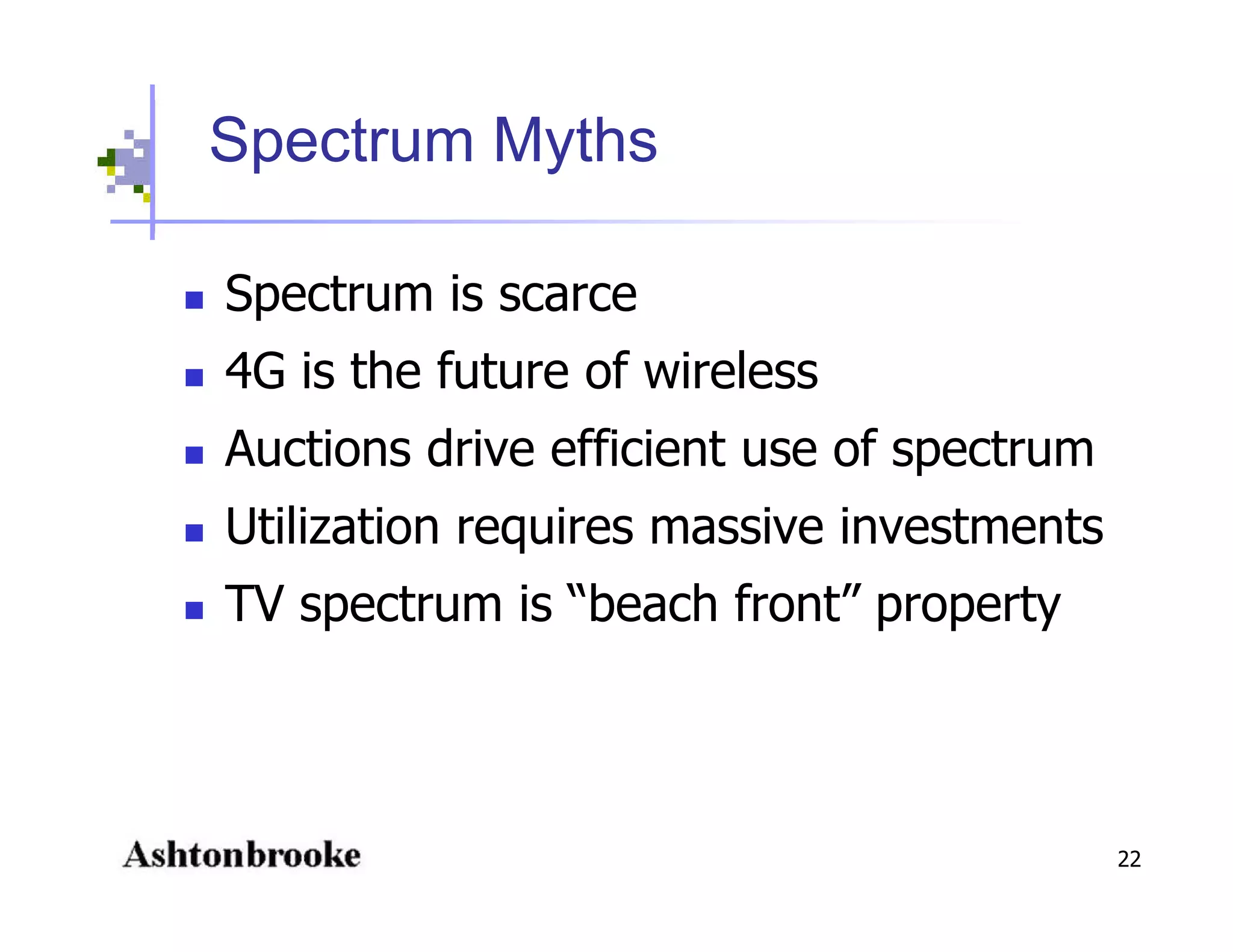 Open Spectrum - Physics, Engineering, Commerce and Politics