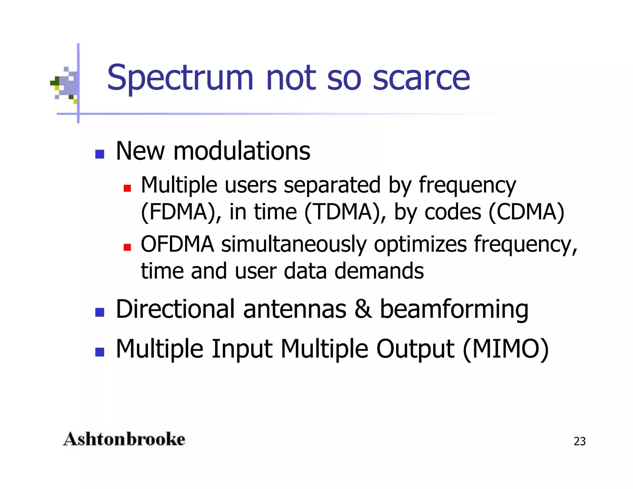 Open Spectrum - Physics, Engineering, Commerce and Politics