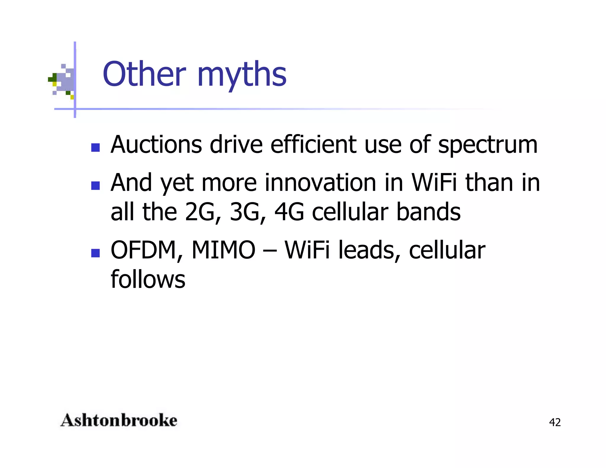 Open Spectrum - Physics, Engineering, Commerce and Politics