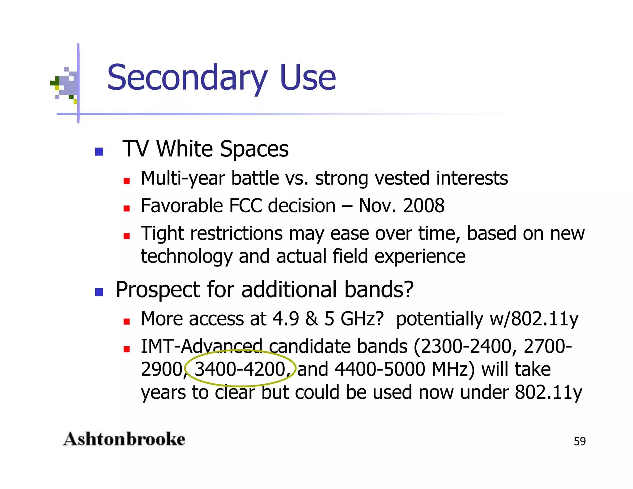 Open Spectrum - Physics, Engineering, Commerce and Politics