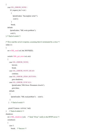 OpenSSL Basic Function Call Flow | PDF