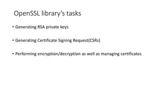 OpenSSL | PPTX