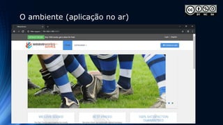 O ambiente (aplicação no ar)
 