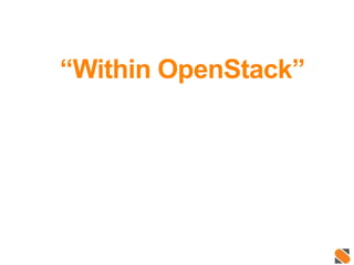 “Within OpenStack”
 