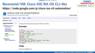 31
Public API security and load balance:
• LVS-DSR
• L7 reverse-proxy
• API validation wrapper
 