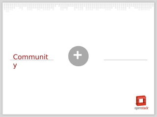 Communit
y
           +
 