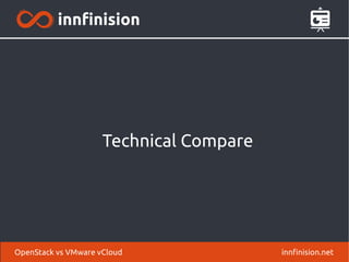 Technical Compare
innfinision.netOpenStack vs VMware vCloud
 