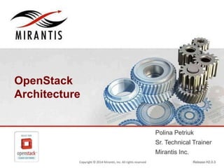 Openstack2Introduction Components Architecture Where it is used. What ...